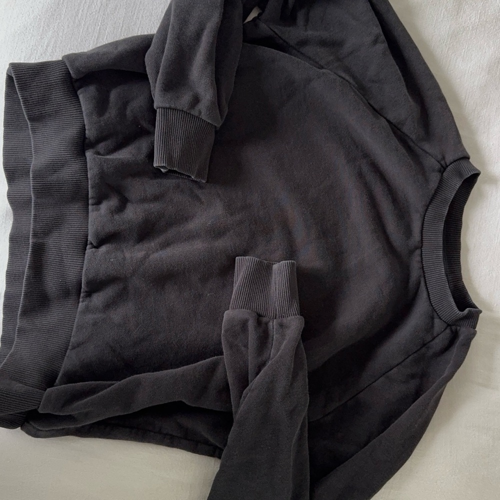 Classic Black Crewneck Sweatshirt